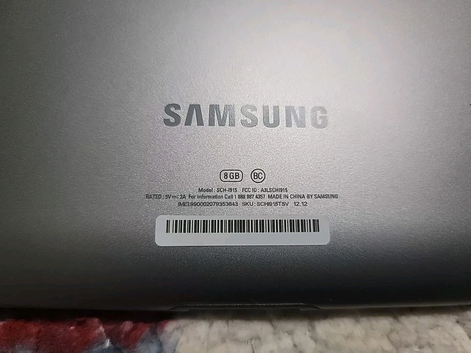 Samsung Galaxy Tab 2 SCH-1915 10.1 Inch 1280 x 800 4G LTE 8GB Tablet * Untested - Image 3 of 3