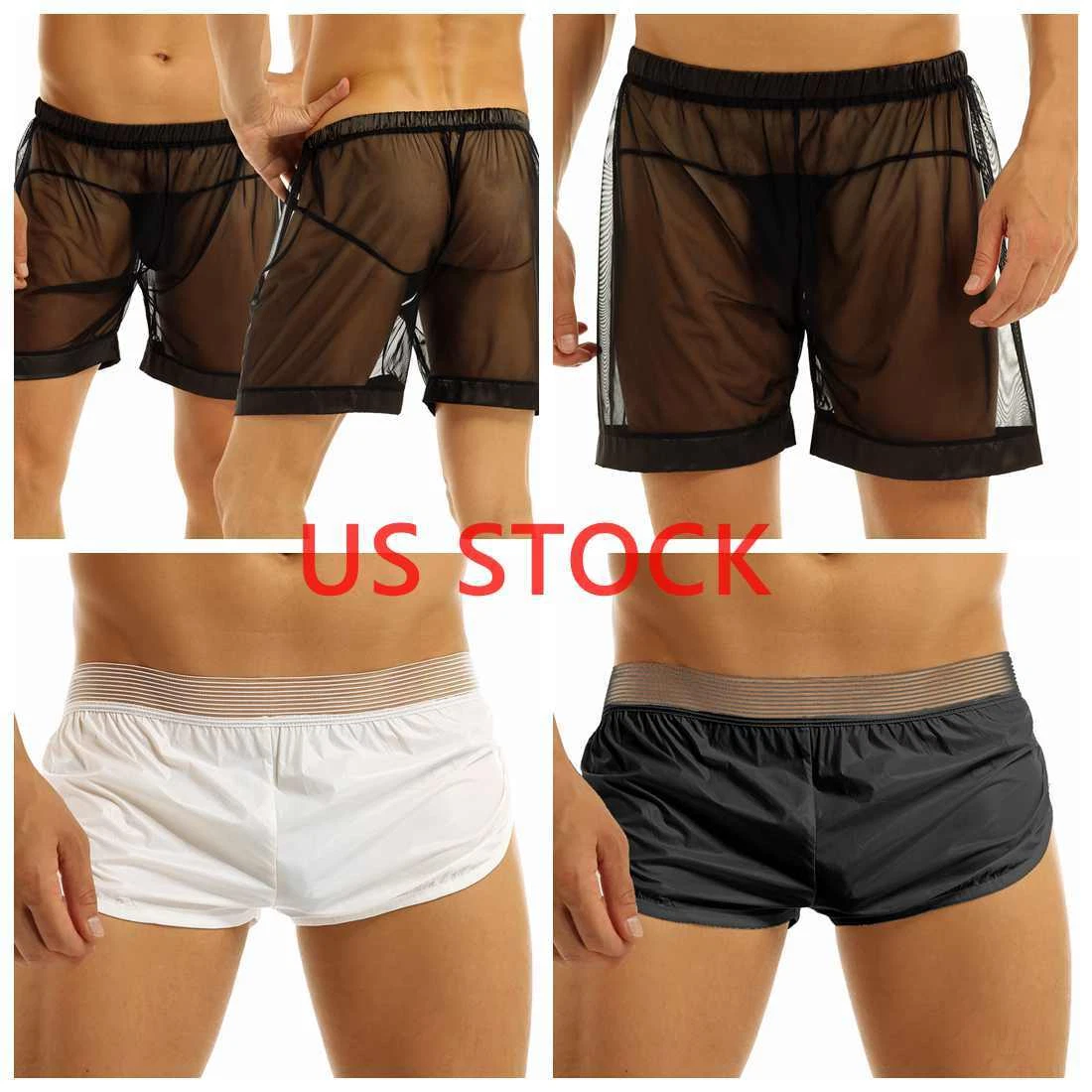 Men Underwear Loose Boxer Shorts Trunk Gym Sport Briefs Hot Pants Lounge  Club