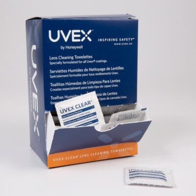 Hager 355547 UVEX Clear Plus Lens Cleaning Wipes 100/Pk