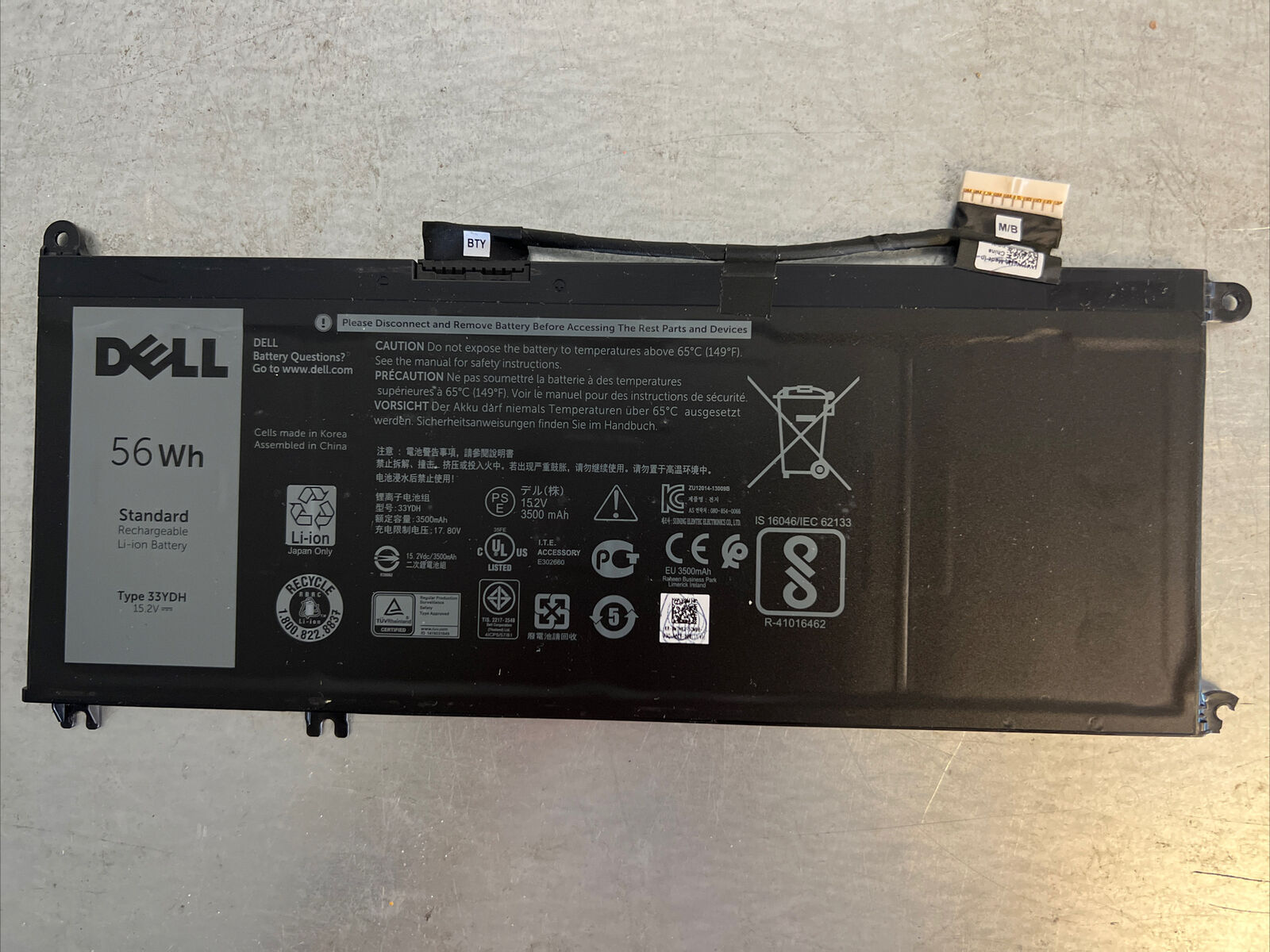 OEM 56Wh 33YDH Battery for Dell Latitude 13 3380 3480 3580 3590 3490 Series  | eBay