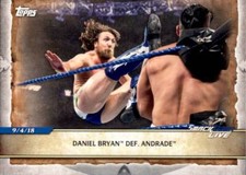 2020 Topps WWE Road to Wrestlemania #60 Daniel Bryan def. Andrade