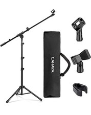 CAHAYA Tripod Microphone Stand Boom Arm Floor Mic Stand with Carrying Bag and...