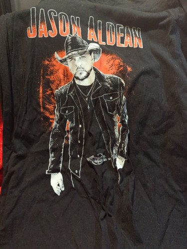 T-Shirt Jason Aldean Rock N Roll Cowboy Tour 2022 schwarz Größe L