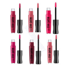 RIMMEL STAY SATIN  LIQUID LIP LIPSTICK ONE STROKE SAT - 8 HR LONG LASTING- 5.5ML