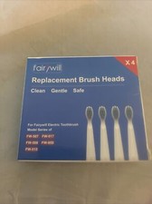 4 CT. Replacement Heads for Fairywill Electric Toothbrushes NEW 