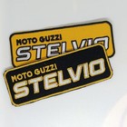 Moto Guzzi patch Stelvio Nera e Gialla