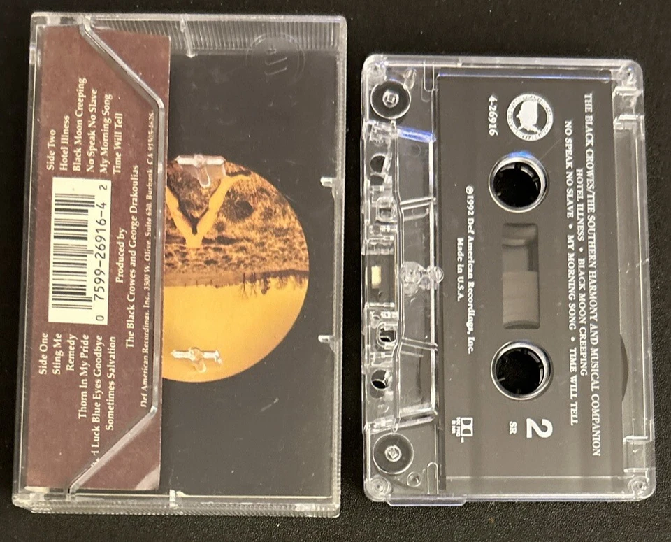 Black Crowes The Southern Harmony Musical Companion 4-26916 Cassette Tape 1992 — 第 2/4 张图片