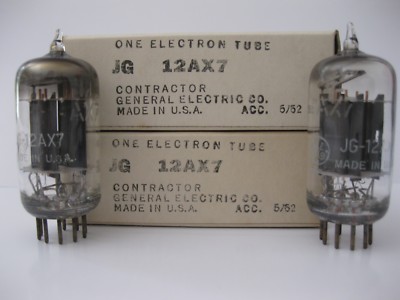 NOS LEGENDARY TUNG-SOL U.S.A. 12AX7 ECC83 LONG-PLATE TUBE O-GETTER 1963
