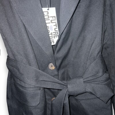 women's tie front blazer future collective ™ with kahlana barfield brown