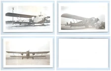 Boeing 80 Biplane Airplane Aircraft 3pc Photograph Lot 5x3.5" NC224M NC233M