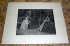 Herbert Denman "The Trio" Columbian Exposition Antique 1893 Print 12.5 x 16.5