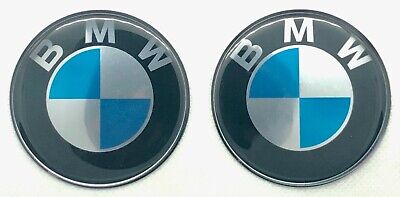 Kopen 2pcs. BMW Round Logo 3D Domed Badge Sticker. 40 Mm.