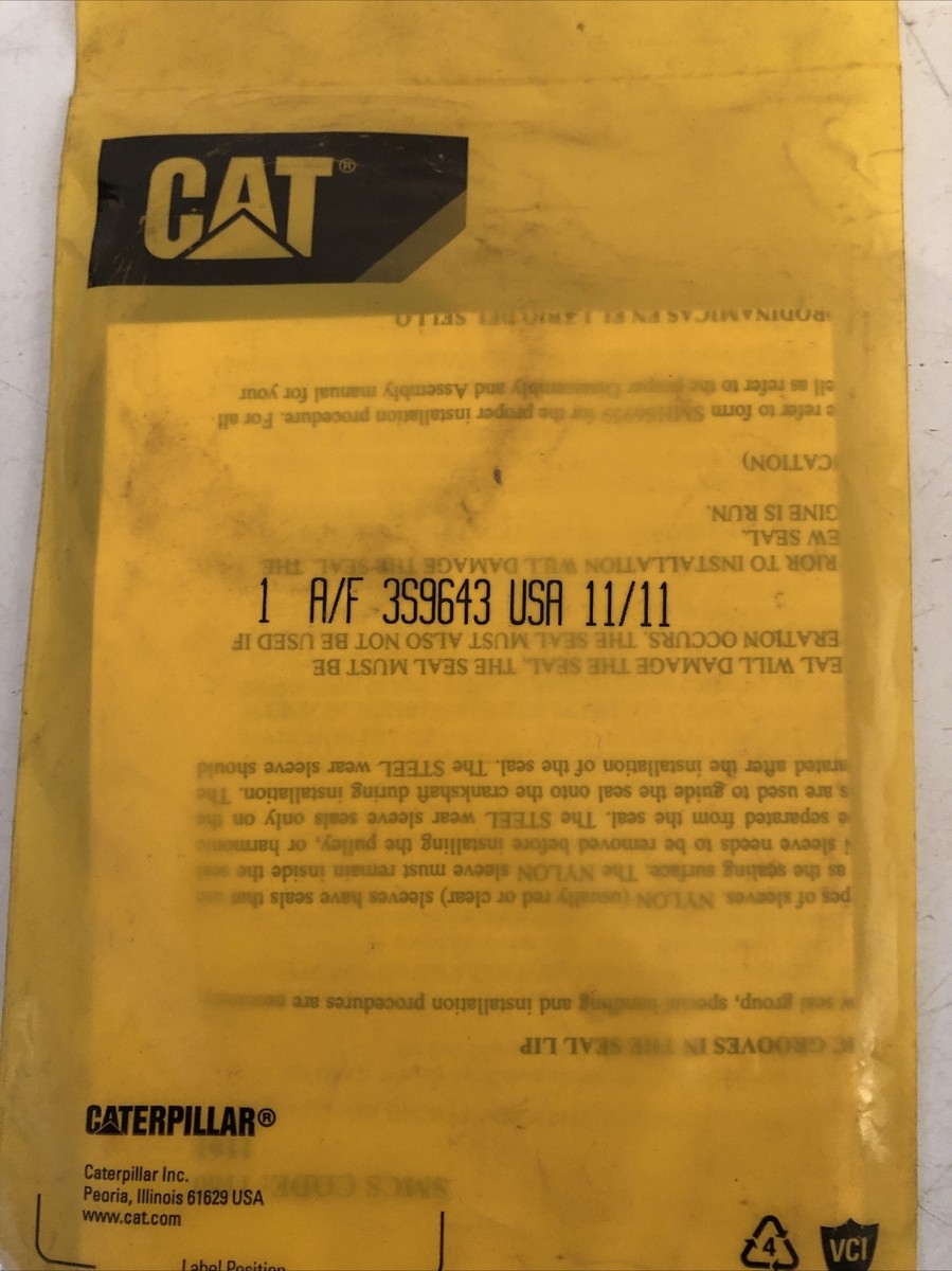 3S9643 GENUINE CATERPILLAR OEM CAT LIP TYPE SEAL THERMOSTAT 3S