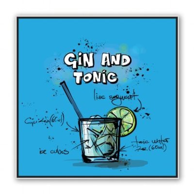 Autoaufkleber Gin Und Tonic Mixologie L936 Sticker-12cm