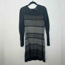 Cynthia Rowley Grey Stripe Sweater Dress - Size L