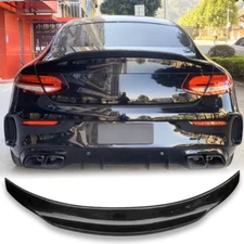Carbon fiber Duckbill PSM Style Trunk Spoiler For MB W205 2Dr 2015-20