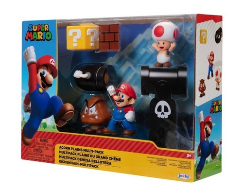 World of Nintendo Super Mario Acorns Set figure semplici *SIGILLATO* *SPEDIZIONE GRATUITA* - Foto 3 di 9