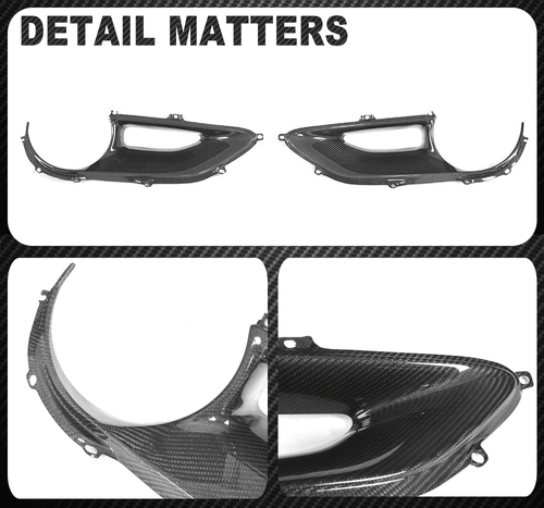 Real Carbon Rear Fog Tail Light Surround Cover 15-17 For Ferrari 488 GTBSpider E - Picture 12 of 12