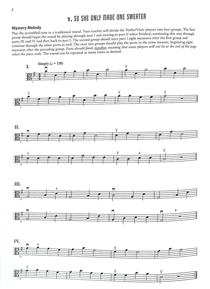 Seven Mystery Melodies - Viola - Grade Level 1-2 - Image 3 of 4