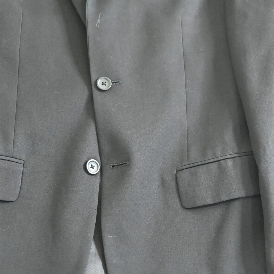 Pronto Uomo Platinum 39R 40R Black 100% Wool Blazer Jacket Sport Coat - Image 3 of 4