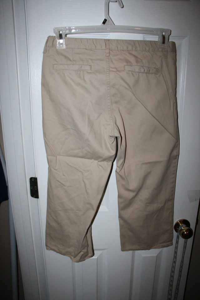 Old Navy Women's Straight Droit Khaki Pants Size 14 eBay