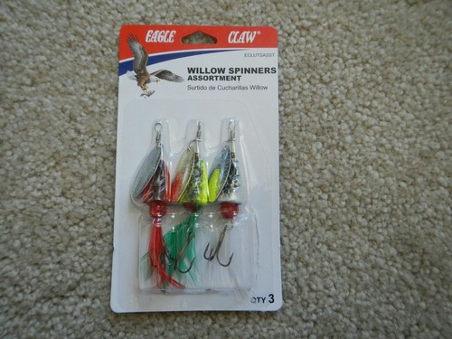 Eagle Claw Lake & Stream 3pk Willow Spinners ECLUTSASST - Picture 1 of 2