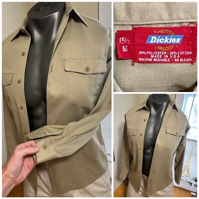 80s USA製 Dickies Work Shirt