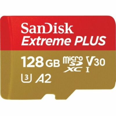 SanDisk Extreme Plus A2 128GB MicroSDXC UHS-I Memory Card