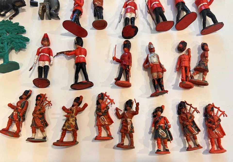 Lote de soldados de plástico vintage Lone Star British Harvey Series - Imagem 2 de 4