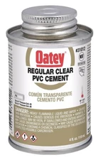 Oatey 31012 PVC Regular Cement, Clear, 4-Ounce Can