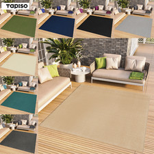 Quadrat Teppich Wohnzimmer Kurzflor Indoor Outdoor UV-beständig Einfarbig