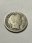 1914-P Barber Silver Dime Circ. #9673