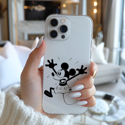 Disney süße Mickey Mouse Pose klassische Grafik süße Mickey und Handyhülle AB256