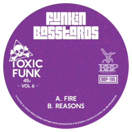 Funkin' Basstards Toxic Funk - Volume 6 (Vinyl) 7" Single (UK IMPORT) - 第 1/1 張圖片