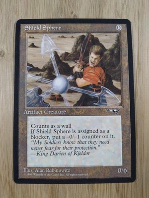 Shield Sphere (EX-GD), ENG, Alliances 1996, Magic MTG 1