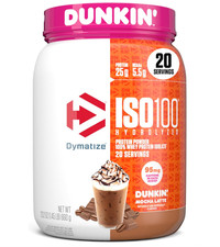 Dymatize x Dunkin ISO100 Mocha Latte Whey Pro...