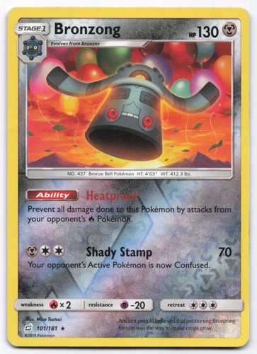 Pokémon TCG Bronzong 101/181 Reverse Holofoil SM - Team Up LP
