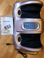 Gold/Black Foot Massage Machine w/ Remote, Sh...