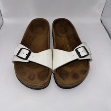 Birkenstock Germany Women  s Flip Flops Sandals Shoes White EUR 38