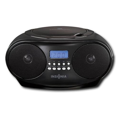 Insignia- CD Boombox - Black