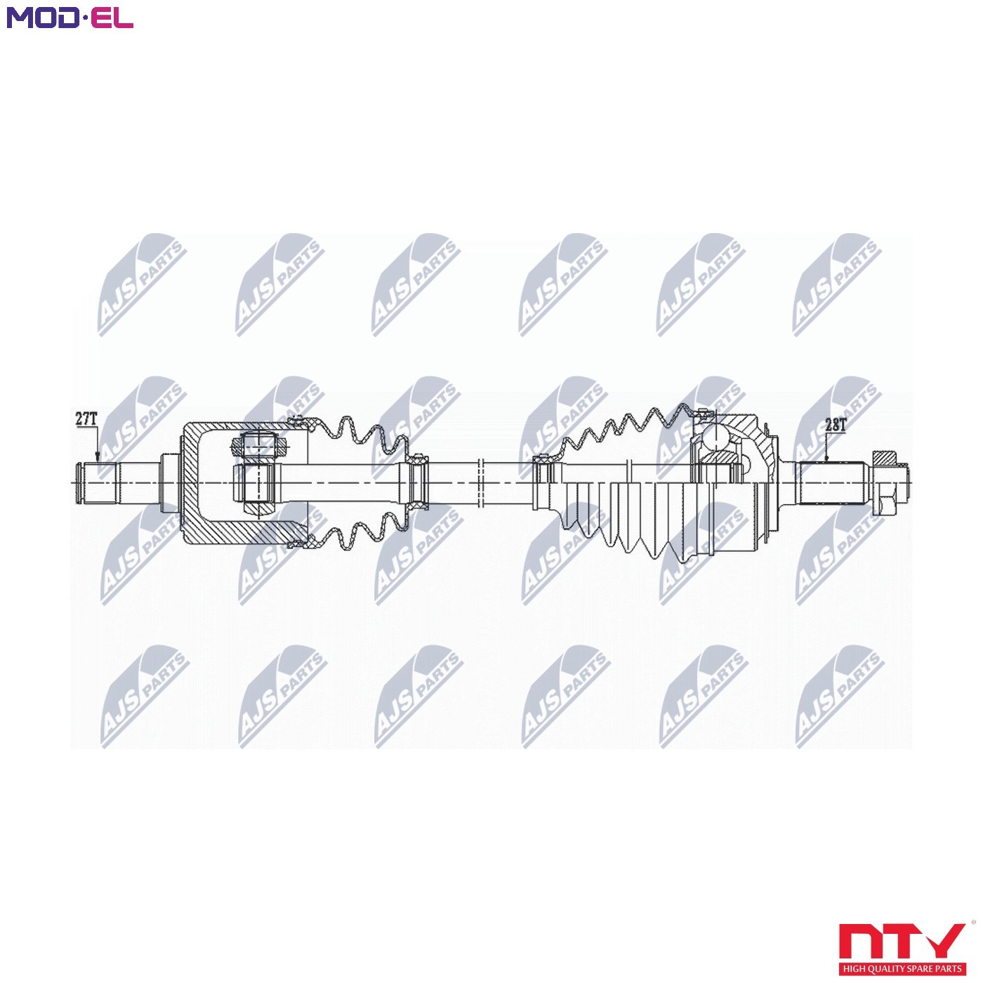 DRIVE SHAFT NPW-HD-085 FOR HONDA K20A4 2.0L 4cyl CR-V II