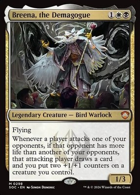 *MtG: BREENA, THE DEMAGOGUE - Commander Secrets of Strixhaven Mythic - magicman*
