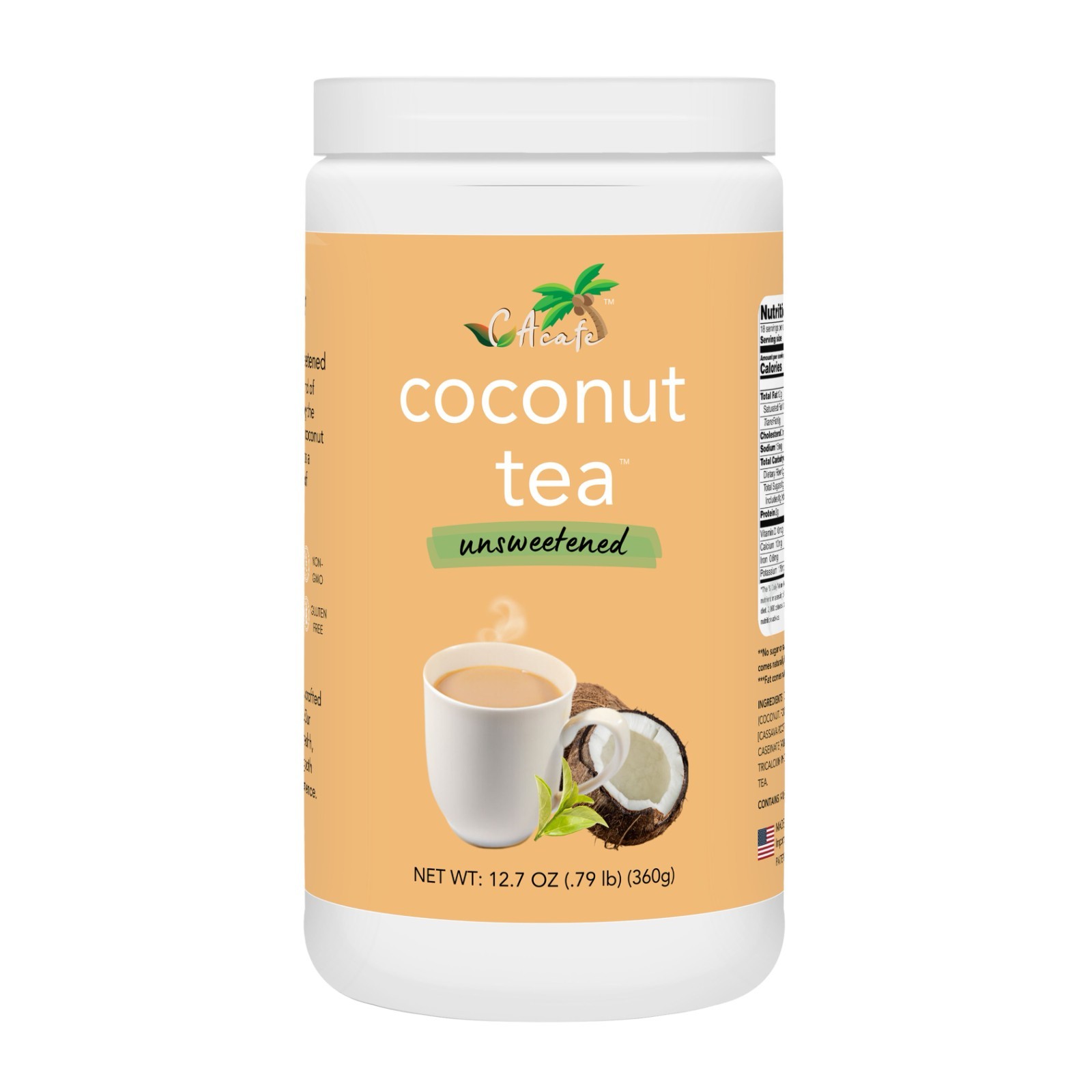CAcafe Coconut Tea Unsweetened 12.7oz 