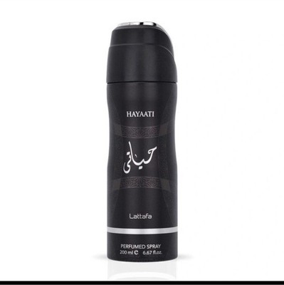 Lattafa Hayaati Perfumed Deodorant Spray, Unisex, 6.67 fl oz