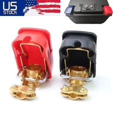 SUV Car Battery Terminal Connector Clamp Quick Release Disconnect Top Post Cover