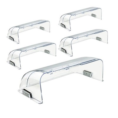 5 Pack Clear Adjustable Air Vent Deflector for Vents, Magnetic Heat and Air Defl