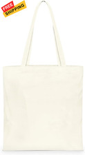 Custom Canvas Tote Bag Add Design Personalized Shopping Bags with Photo White 