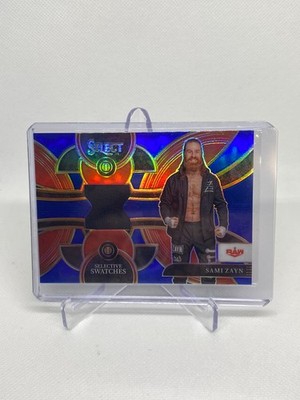2024 Panini Select WWE Sami Zayn Blue Selective Swatches Relic Patch /49 #SW-SZN