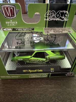 1:64 M2 Machines 426 Crate Mopar 1971 Plymouth Cuda . New In Box