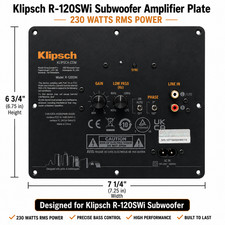 Klipsch 12 Amplifier Replacement AMP for R-12...
